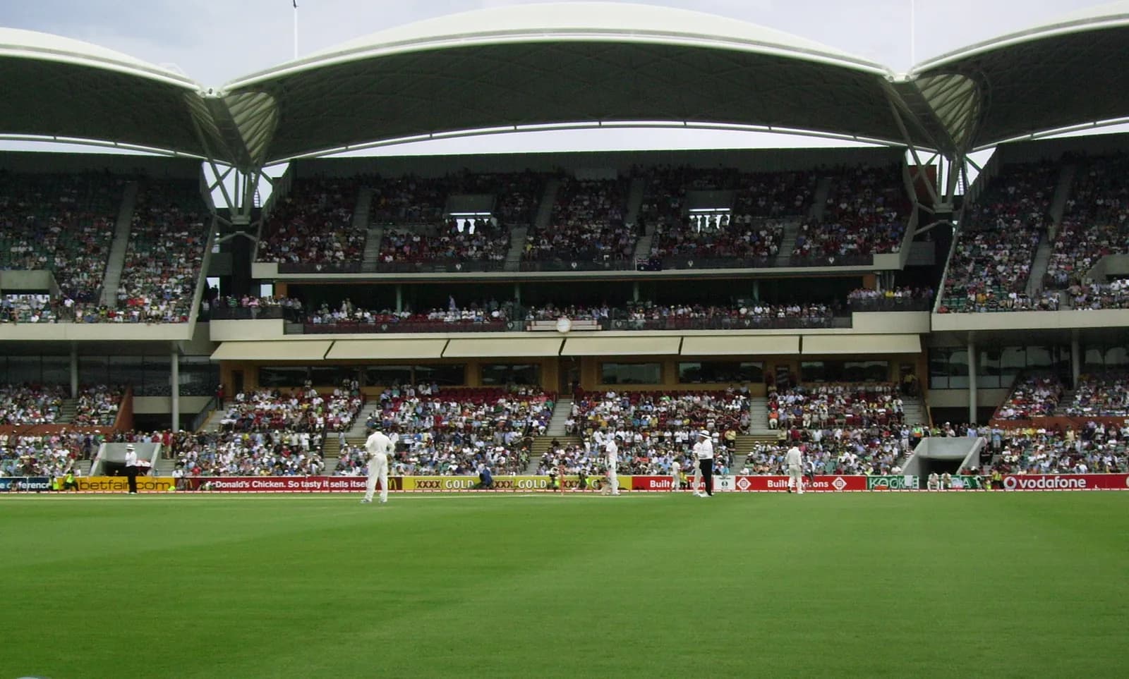 The Western Grand Stand at Adelaide Oval, viewed from in front of the Chappell Stands.