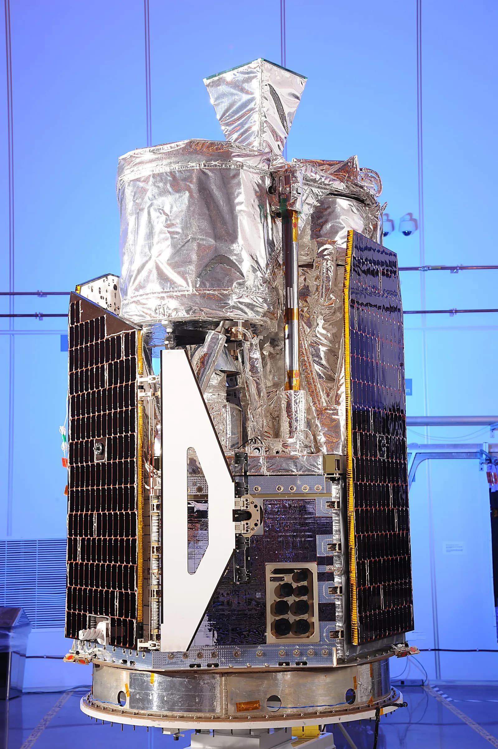 NuSTAR telescope in a clean room at Orbital Sciences Corporation in Dulles, Virginia, in January 2012