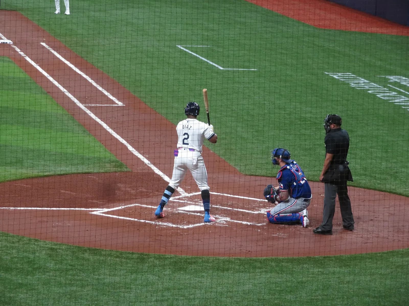 Yandy Díaz of the Tampa Bay Rays during a game at Tropicana Field.