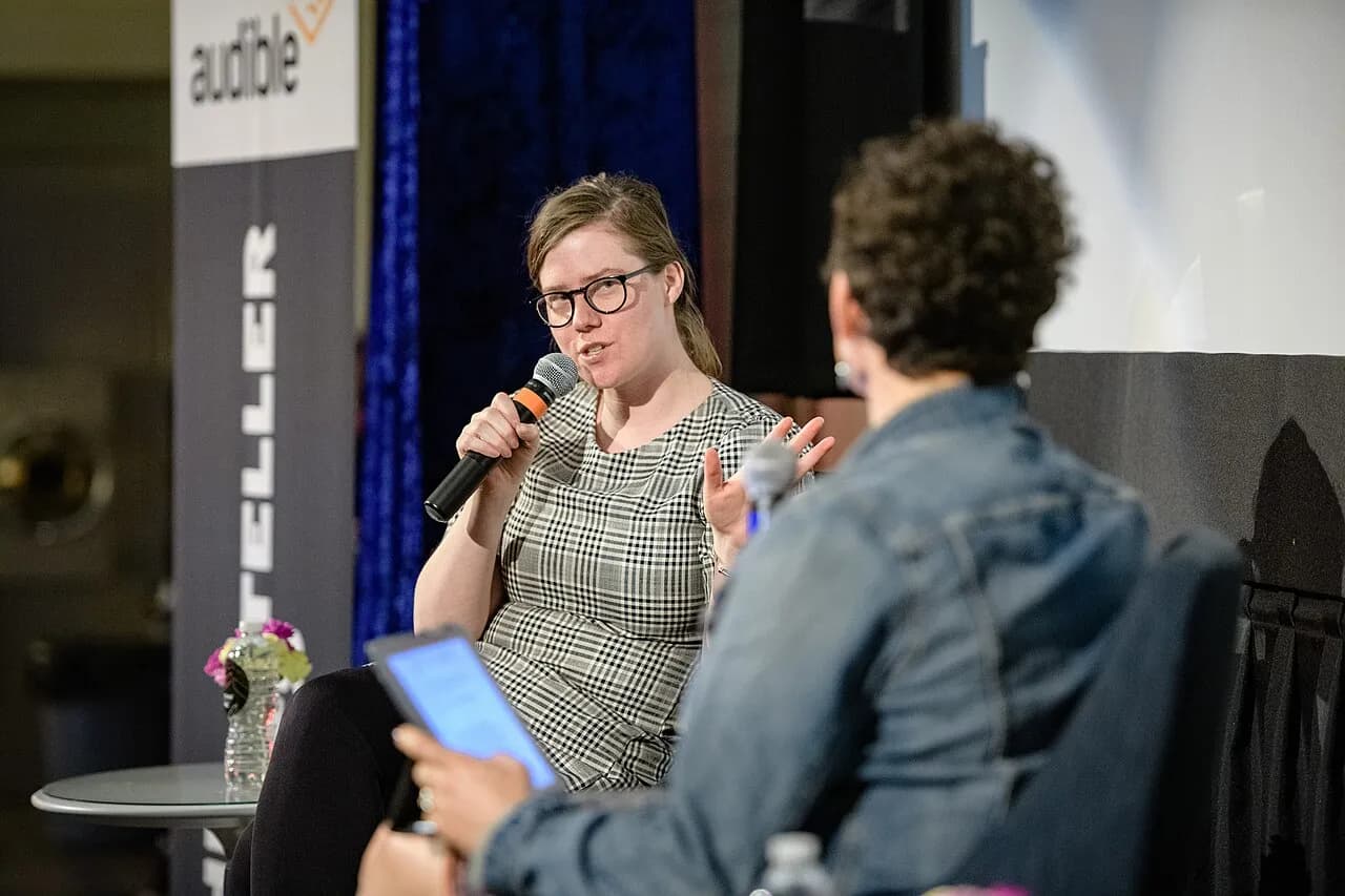 Erin Lee Carr presenting her memoir at the 2019 Montclair Film Festival