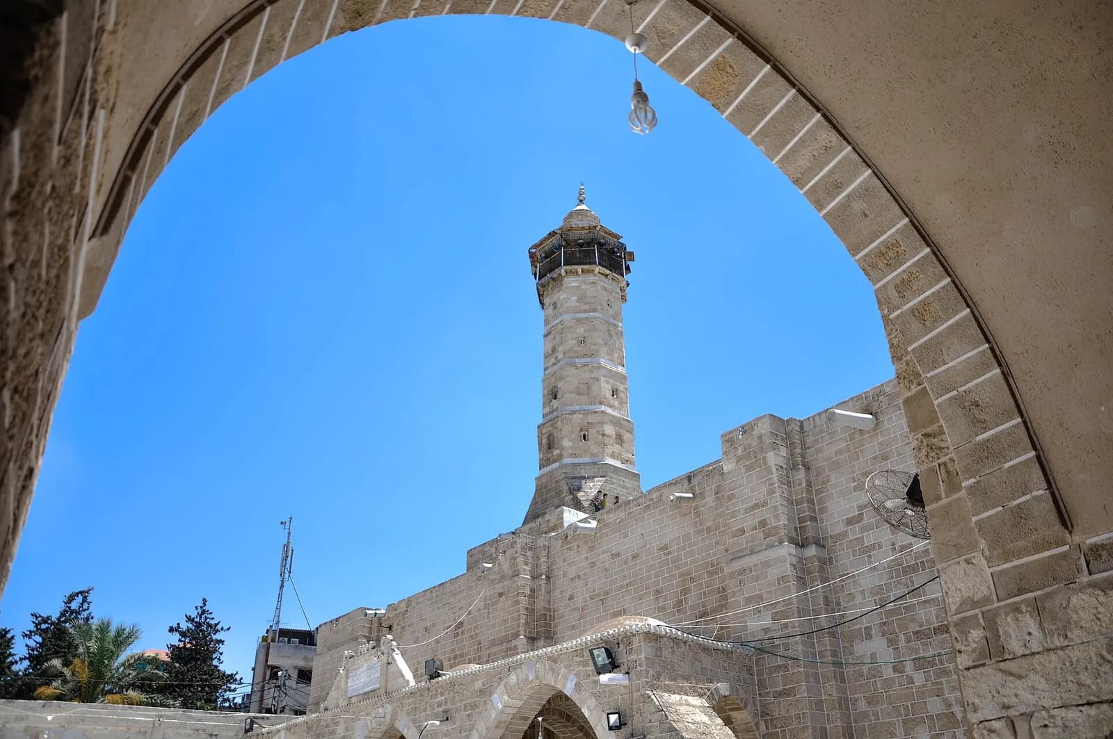 The Great Omari Mosque in Gaza City before the war.