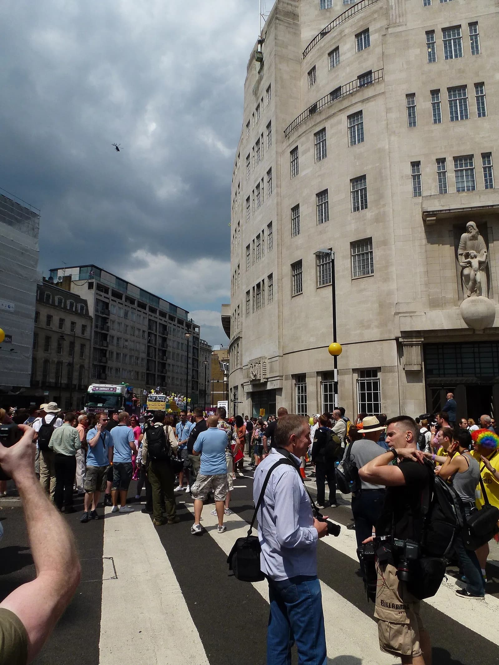 The BBC Broadcasting House building in London.