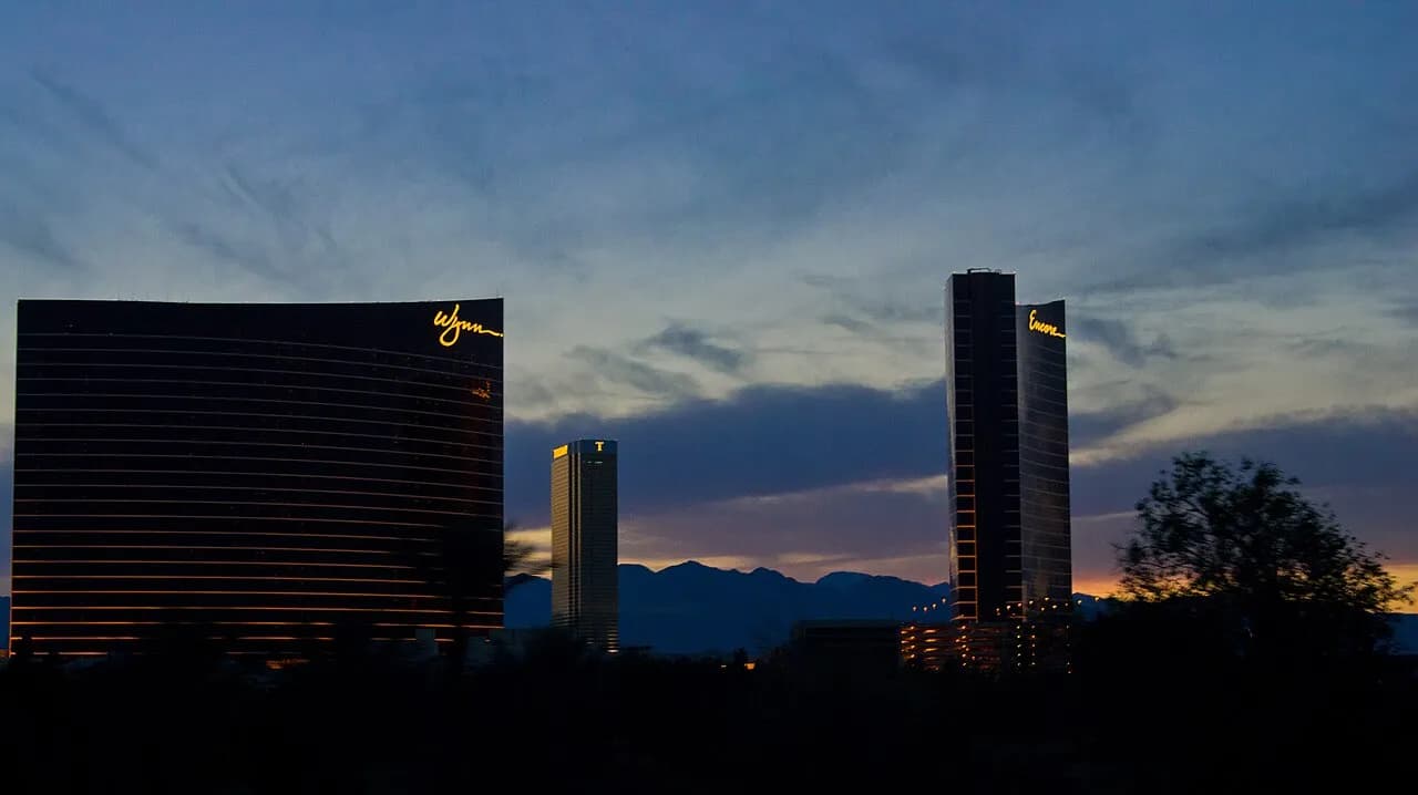 Las Vegas skyline illuminated at night in a 2011 file photograph