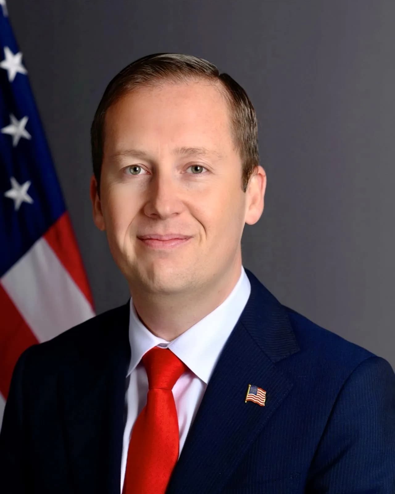 Official portrait of Sergio Gor.