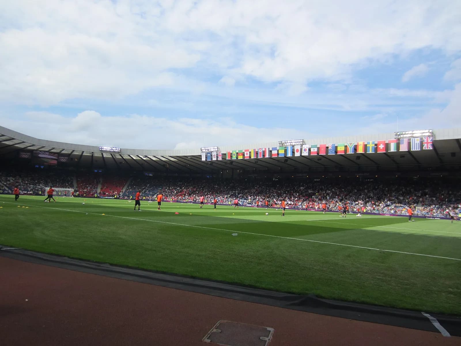 View of Hampden Park during the 2012 Olympic football tournament.