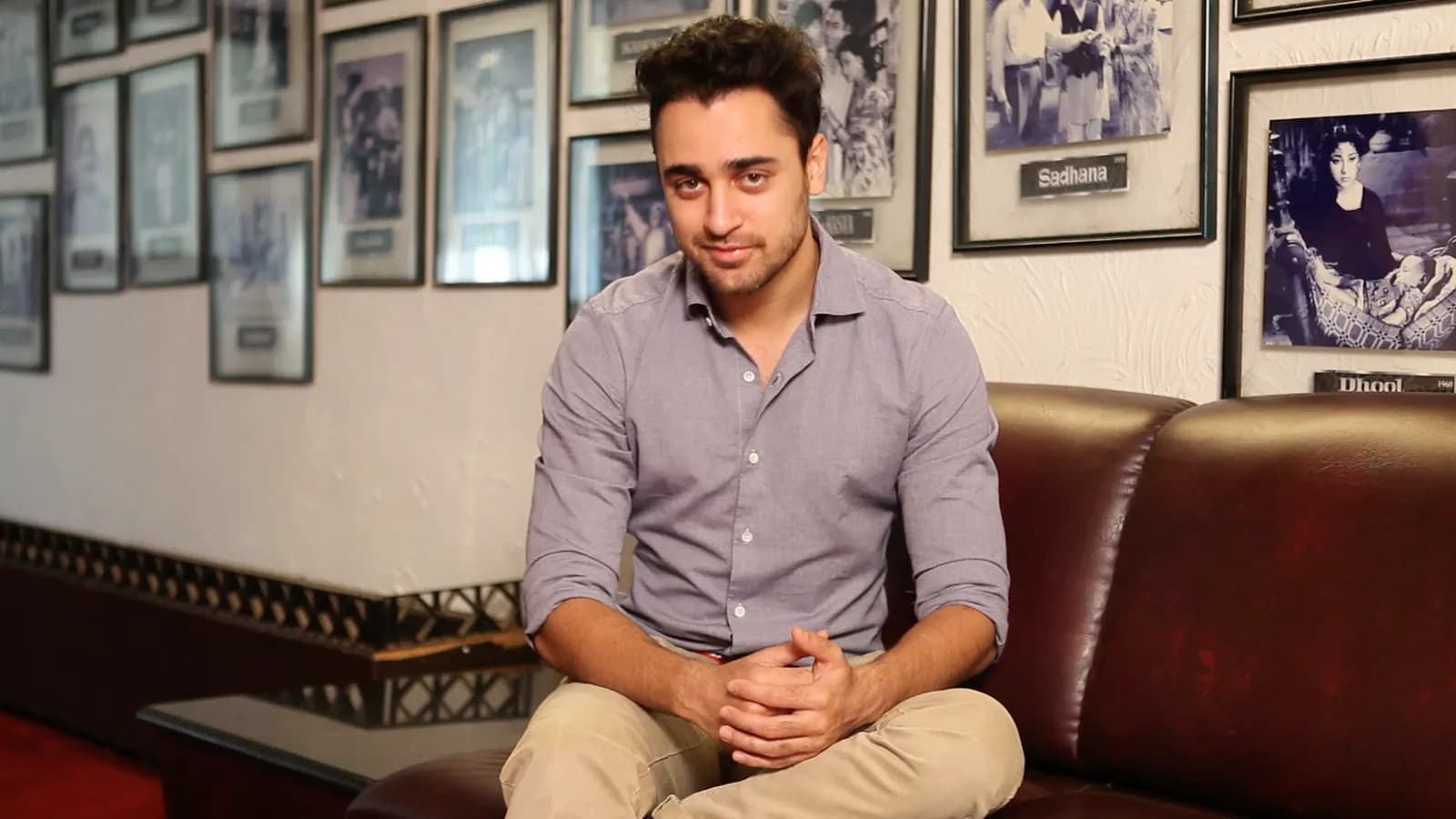 Actor Imran Khan during a behind-the-scenes interview for TeachAIDS animations.