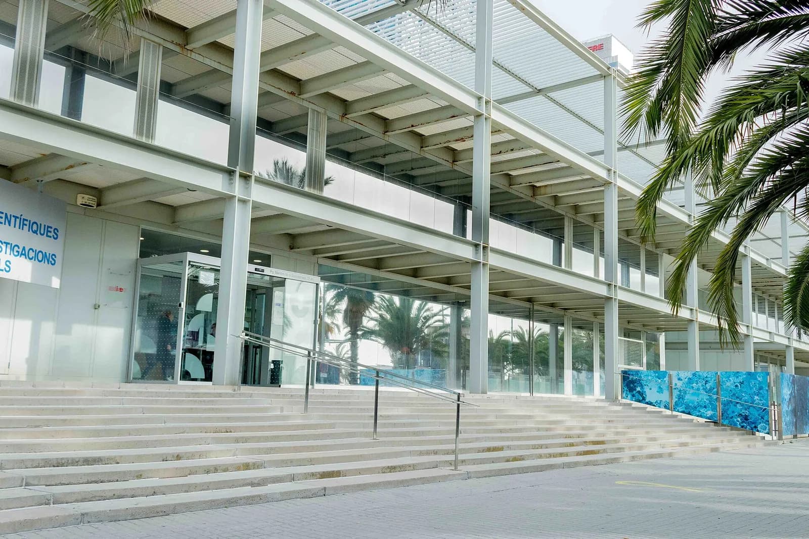 Exterior of the Institute of Evolutionary Biology (CSIC-UPF) at the CMIMA building in Barcelona.