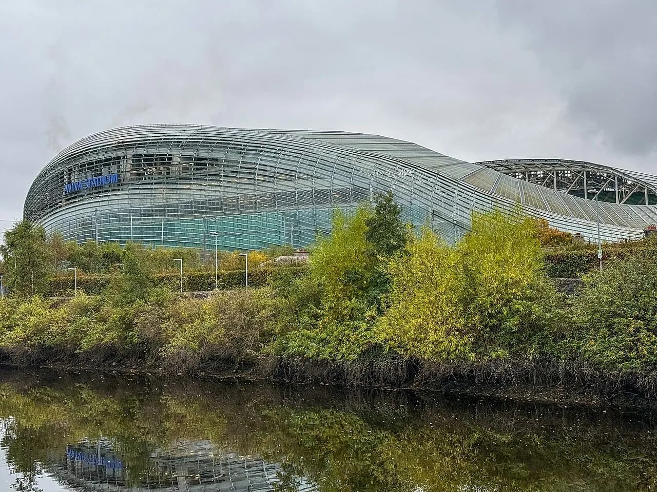 General view of Aviva Stadium in Dublin before a Republic of Ireland football match
