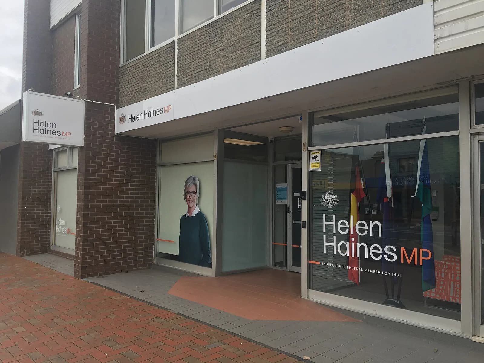 Helen Haines’s electorate office on Murphy Street in Wangaratta.