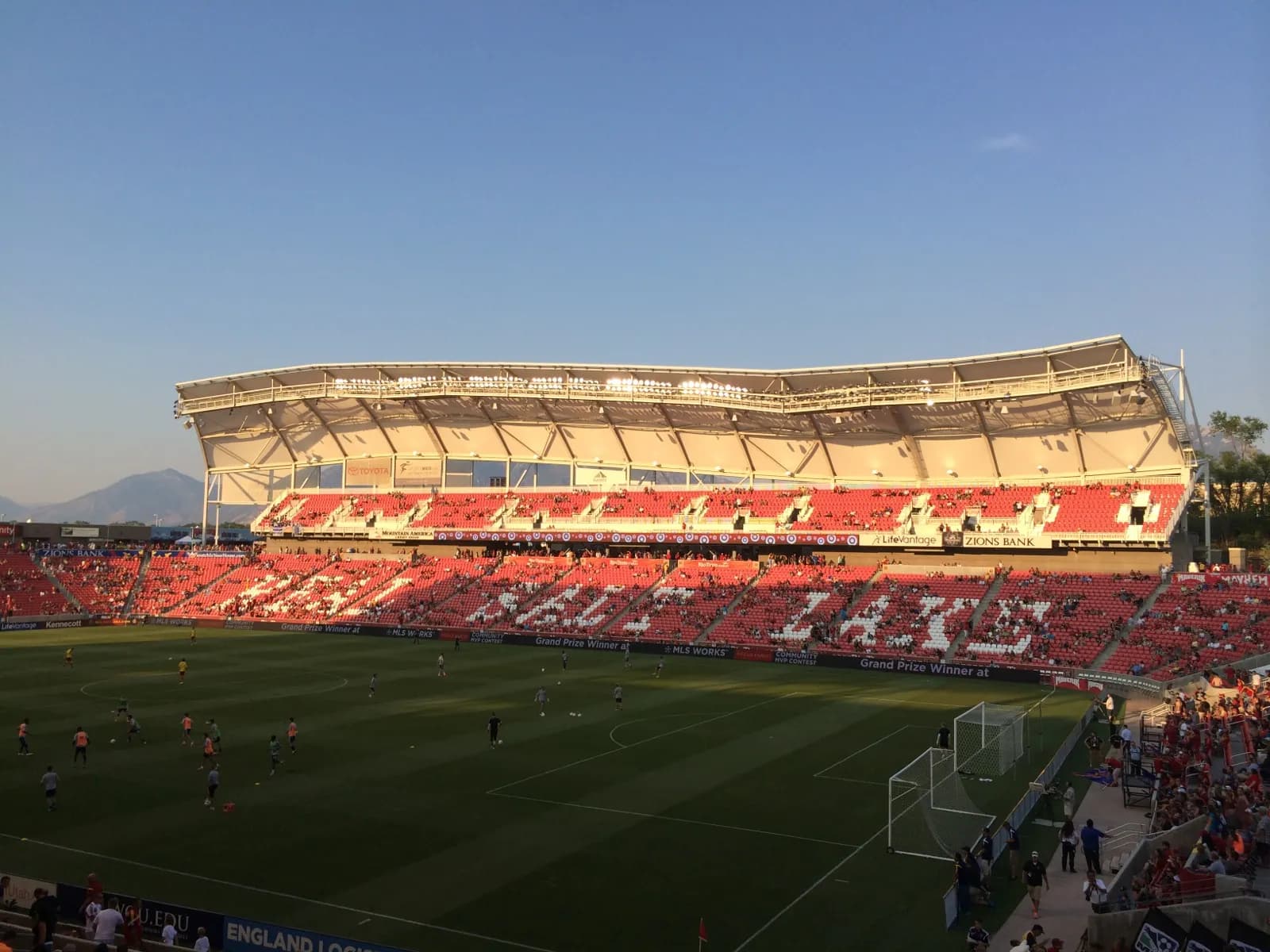 Rio Tinto Stadium, home of Real Salt Lake, before a match.