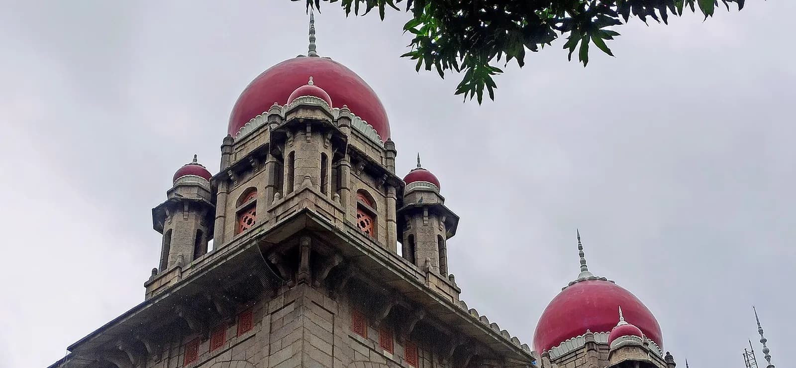 The Telangana High Court building in Hyderabad.