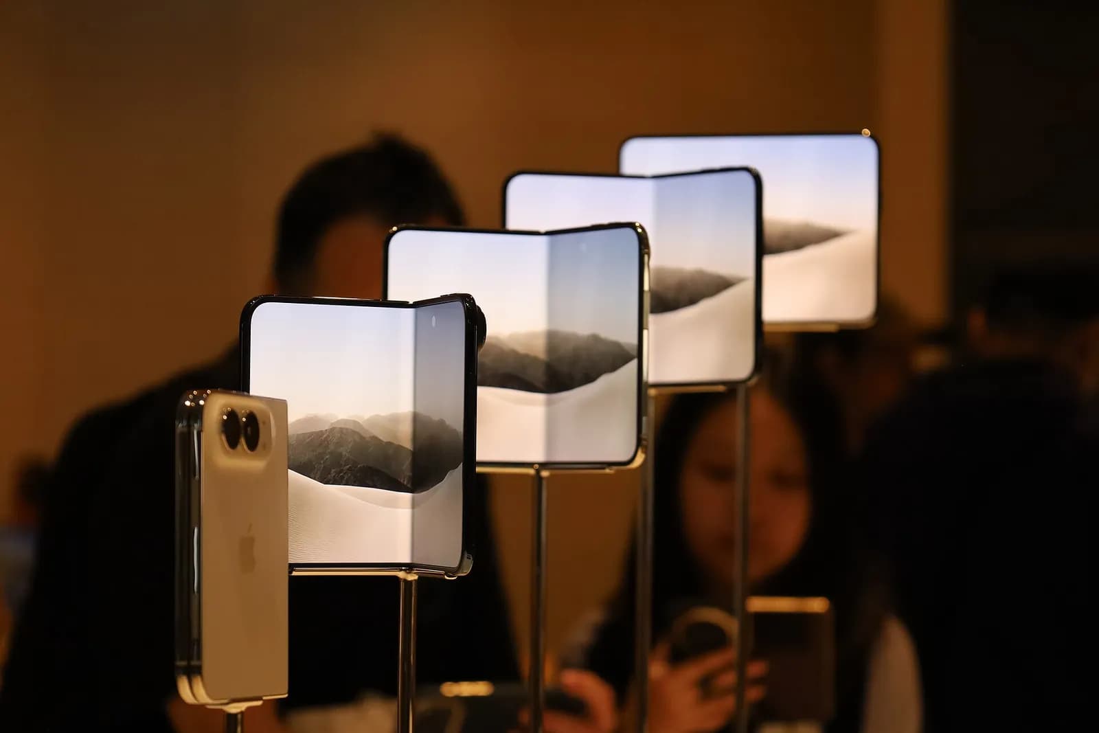 iPhone Duo launch scene at Apple Store TRX in Kuala Lumpur.