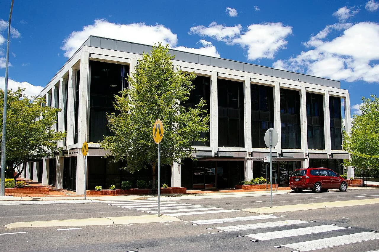 Reserve Bank of Australia building on London Circuit in Canberra