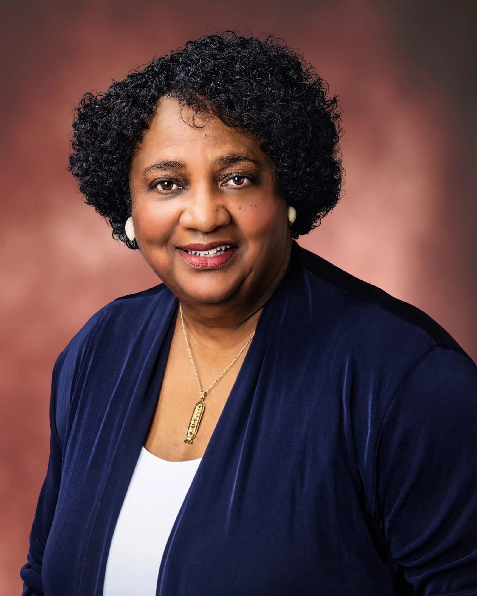 Portrait of California Secretary of State Shirley Weber.
