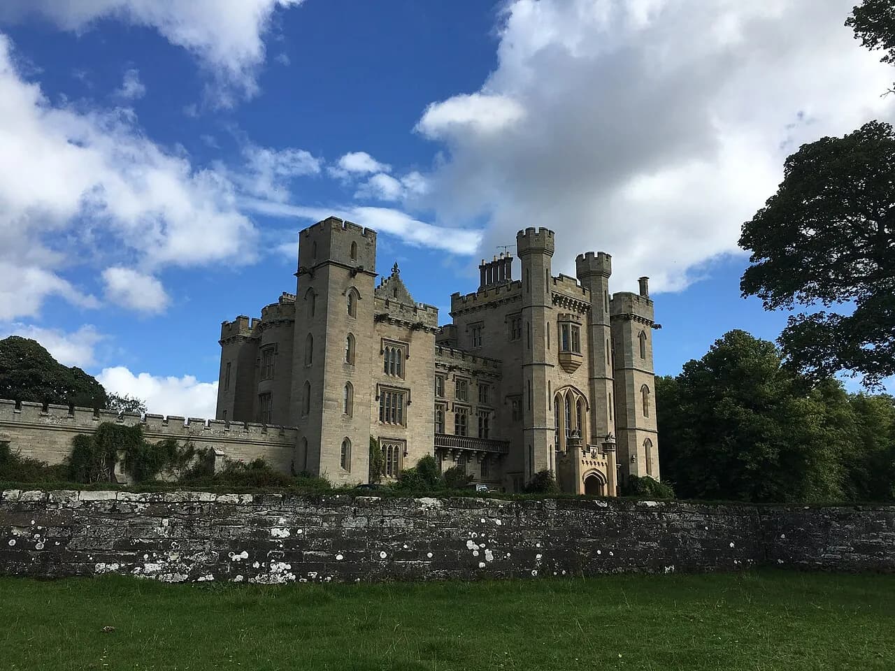 Exterior of Duns Castle in Berwickshire, Scotland