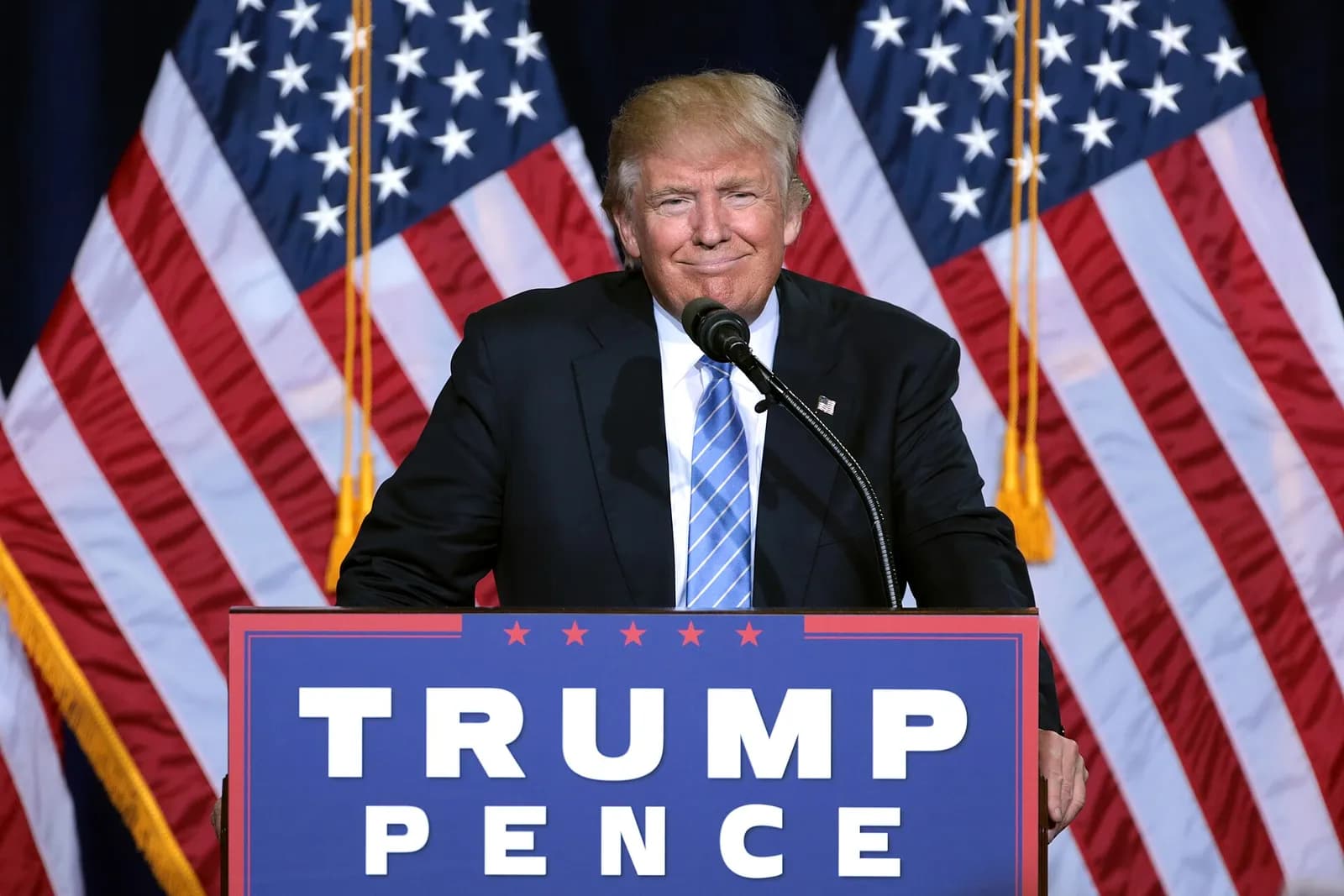 Donald Trump speaking at an event in Phoenix, Arizona.