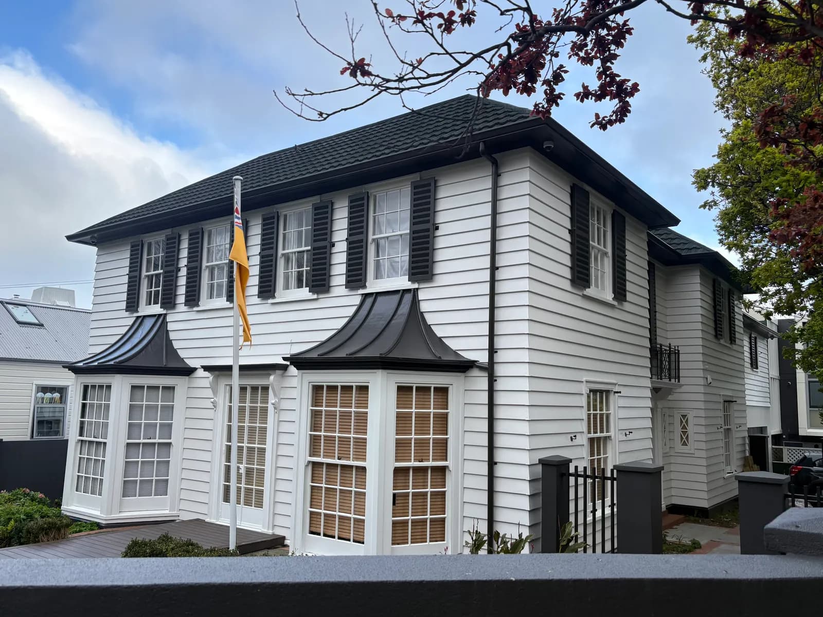 Exterior of the High Commission of Niue to New Zealand at 1 Katherine Avenue in Wellington.
