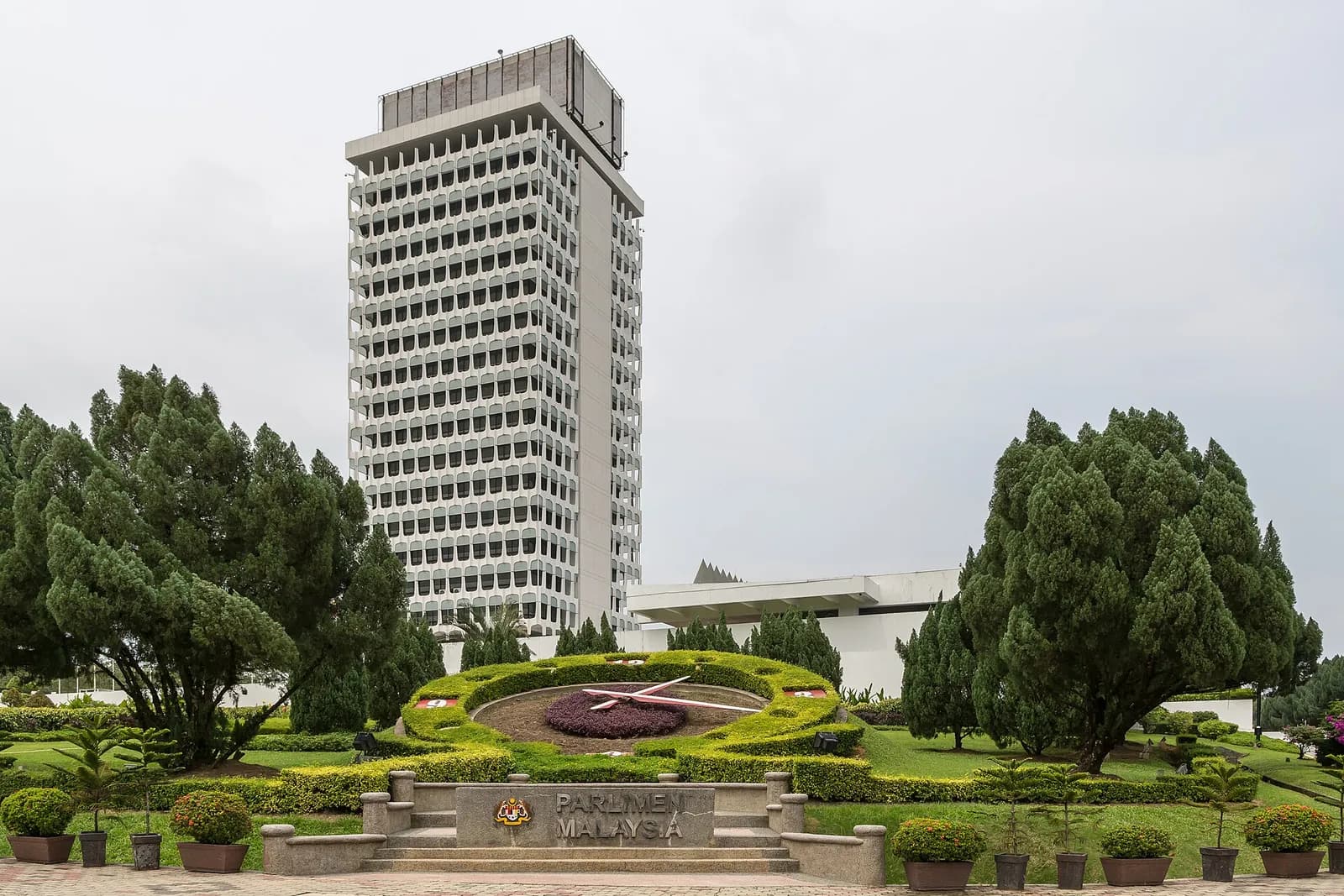 The Malaysian Parliament building in Kuala Lumpur.