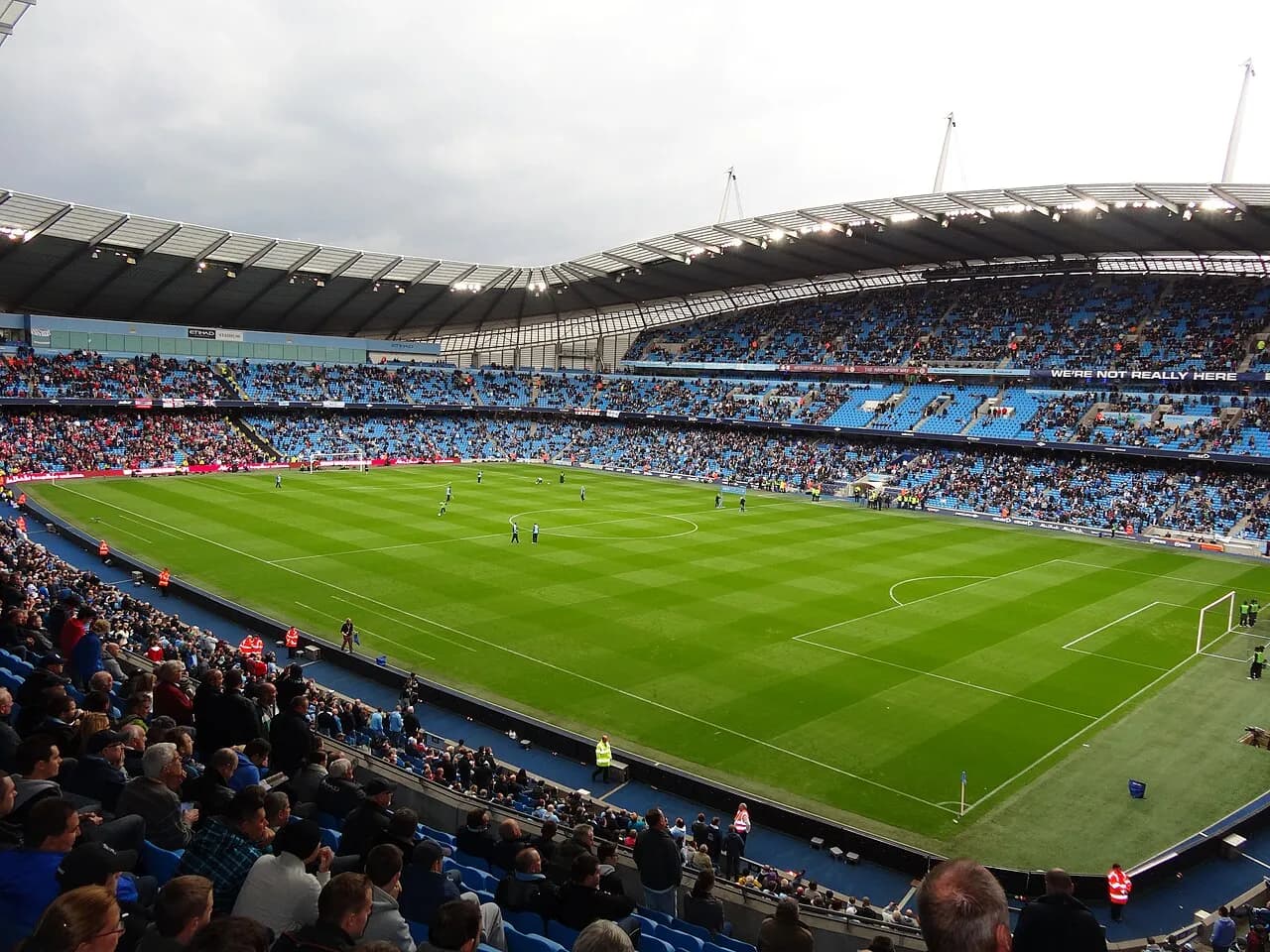 Etihad Stadium in Manchester photographed in 2012