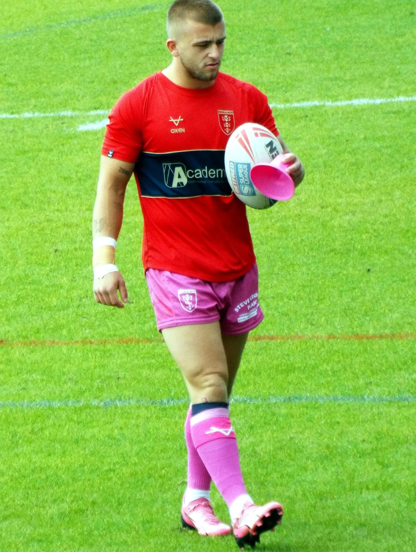 Mikey Lewis during a rugby league match.