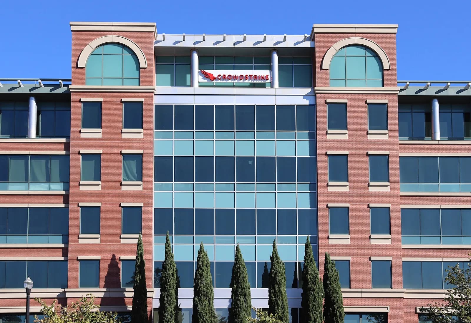 Office building at 150 Mathilda Place in Sunnyvale, California, formerly CrowdStrike’s headquarters and now its Silicon Valley branch office.