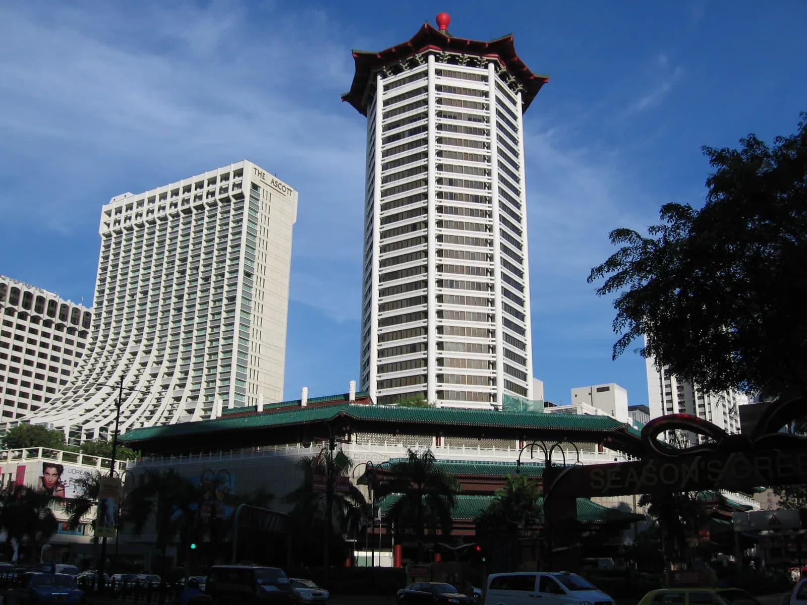Singapore Marriott Tang Plaza Hotel and Tang Plaza building