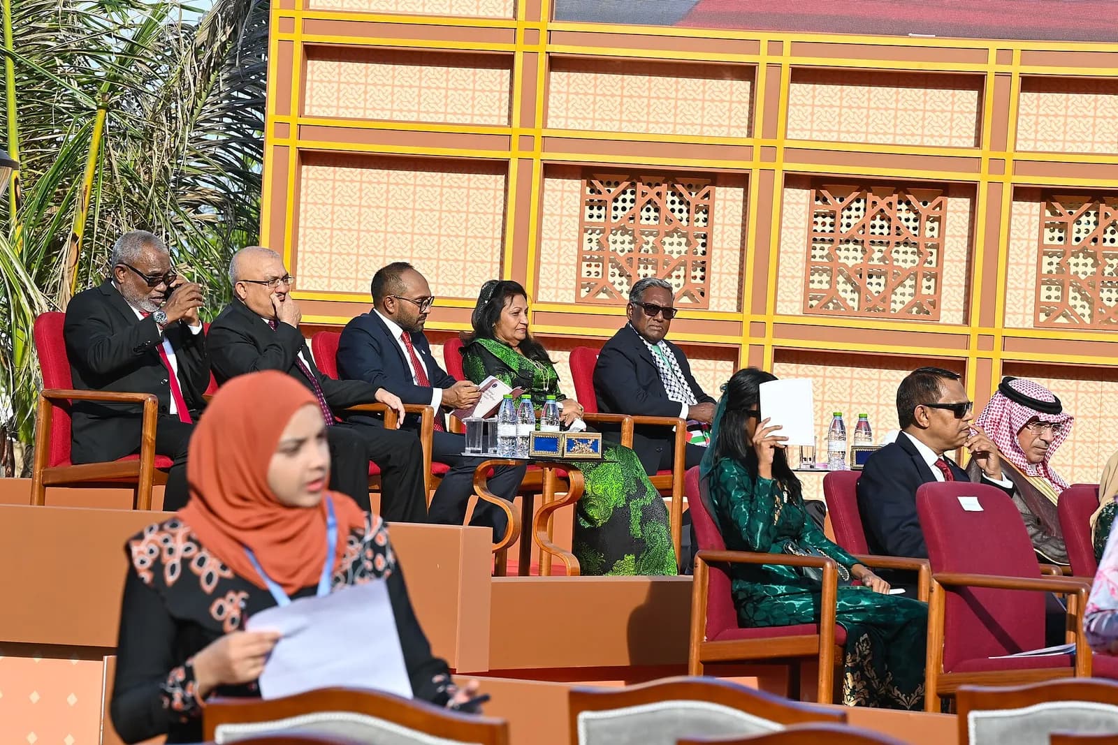 Mohamed Muizzu at his presidential inauguration in the Maldives.