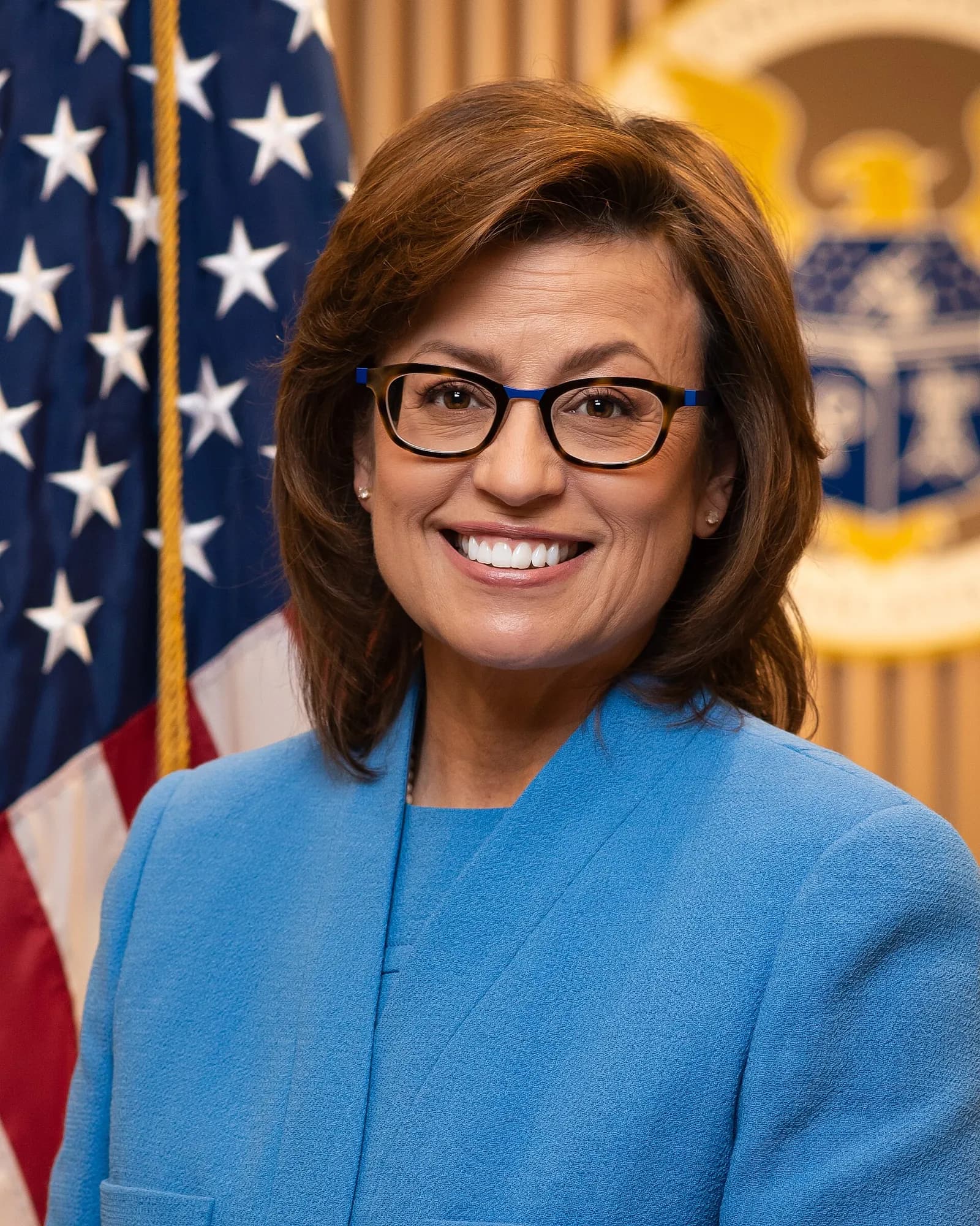 Portrait of FCC Commissioner Anna M. Gomez.
