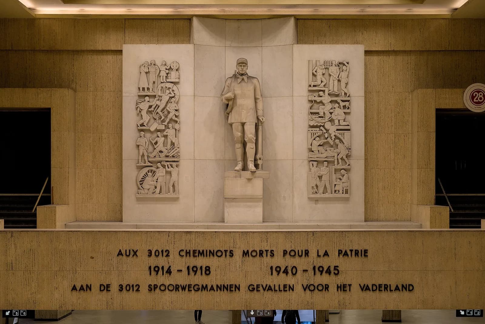 Monument to Railway Workers at Brussels Central station