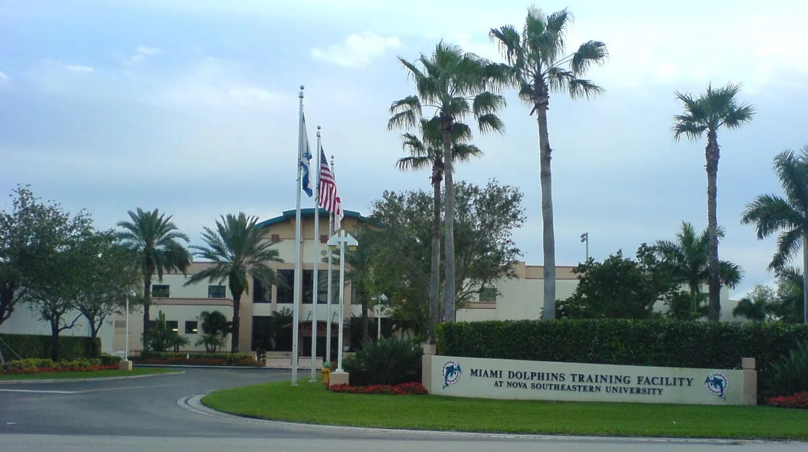 Miami Dolphins training facility on the campus of Nova Southeastern University