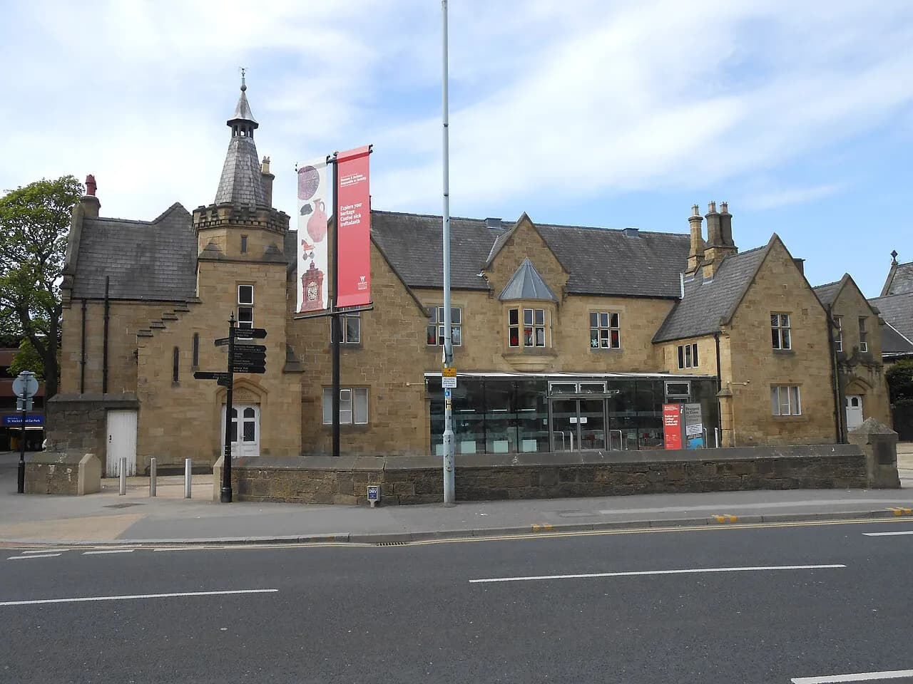 Exterior of the former Wrexham Museum and Archives building in Wales
