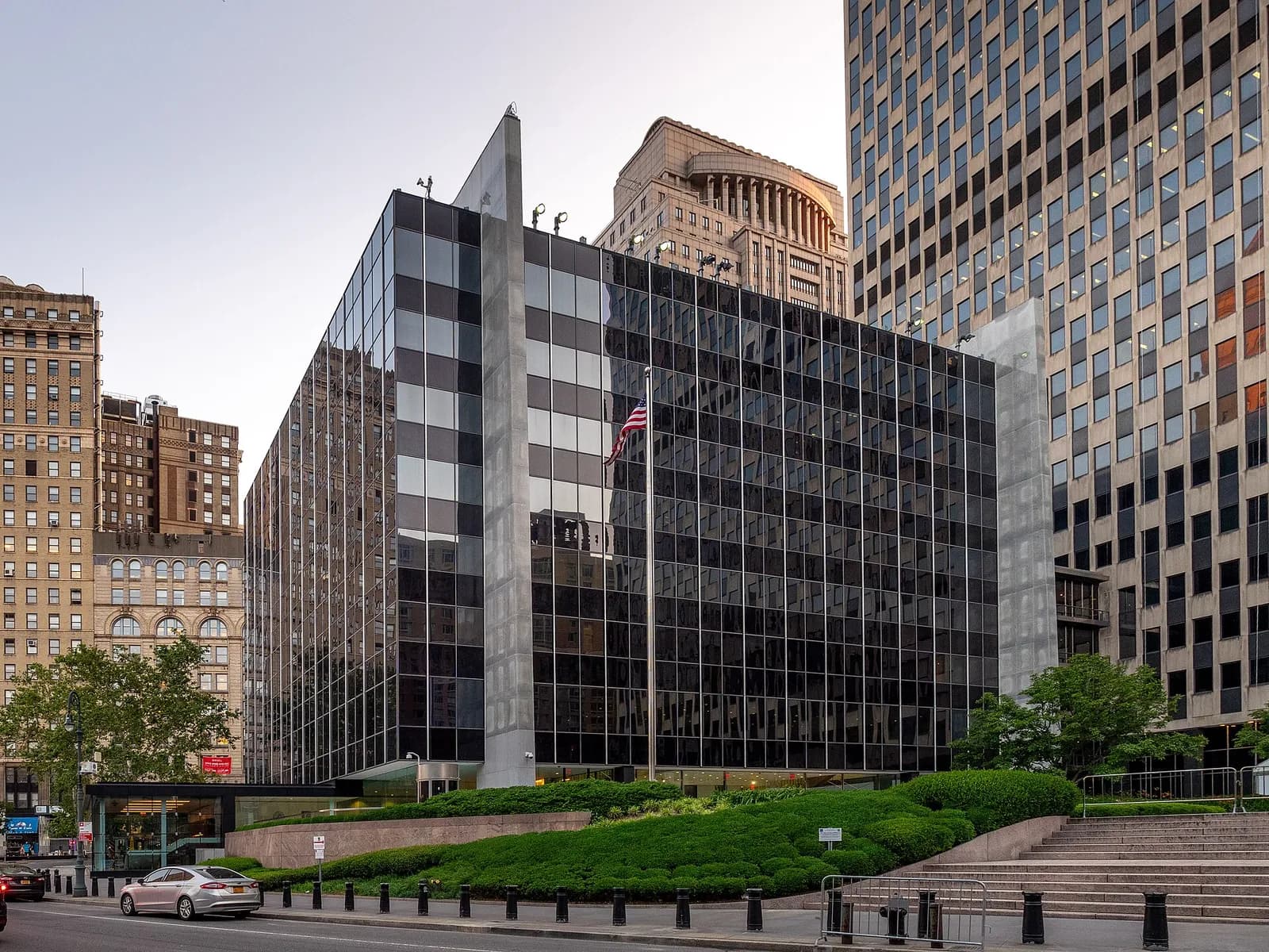 The James L. Watson United States Court of International Trade building in Manhattan, New York.