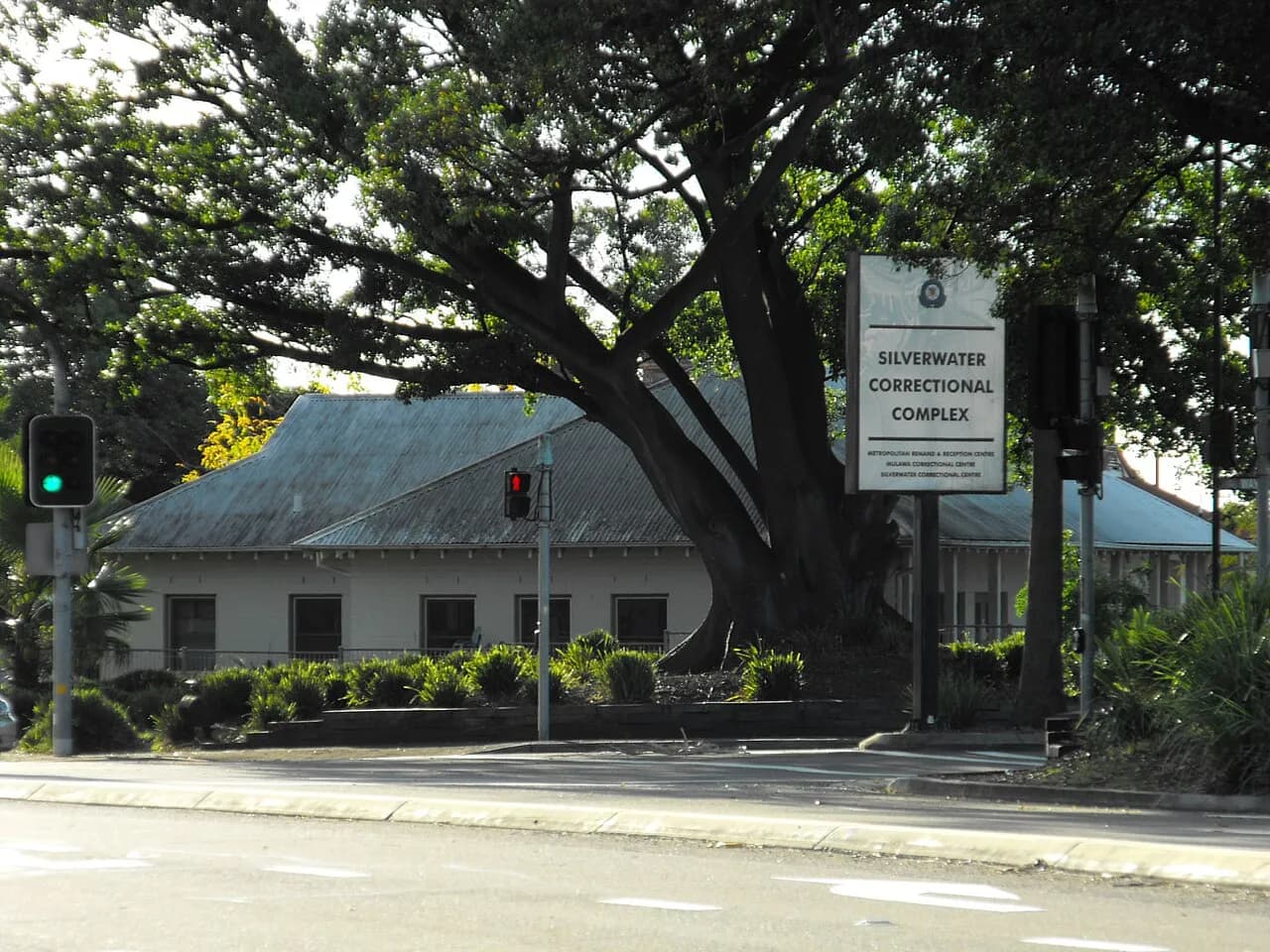 Entrance to the Silverwater Correctional Complex in Sydney, photographed in 2010
