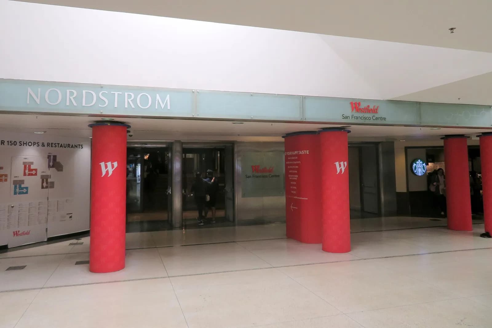 Entrance to Westfield San Francisco Centre beside Powell station.