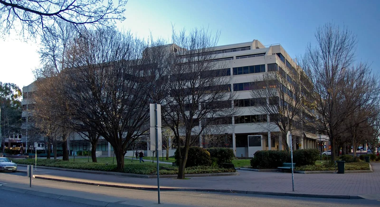 Exterior of the Australian Federal Police headquarters in Canberra.