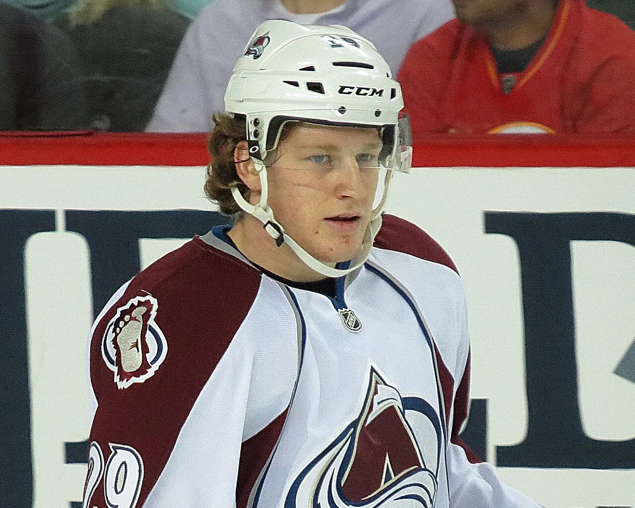 Nathan MacKinnon with the Colorado Avalanche in a 2013 file photograph