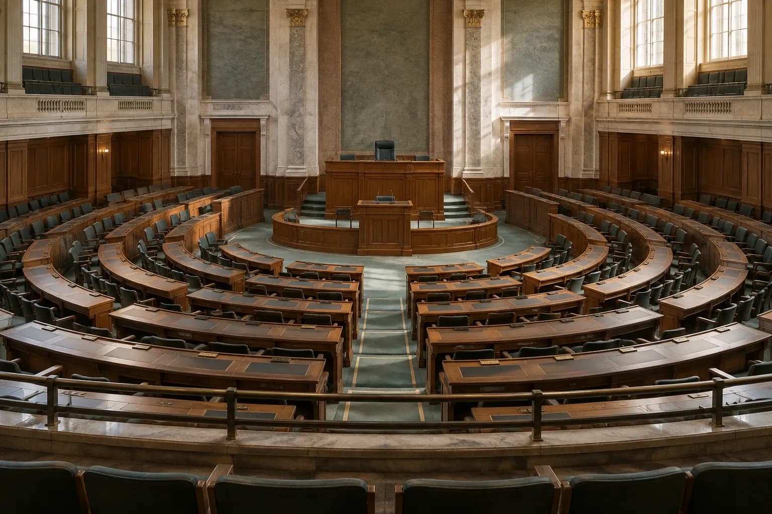 NewsJaws illustration of a parliamentary chamber