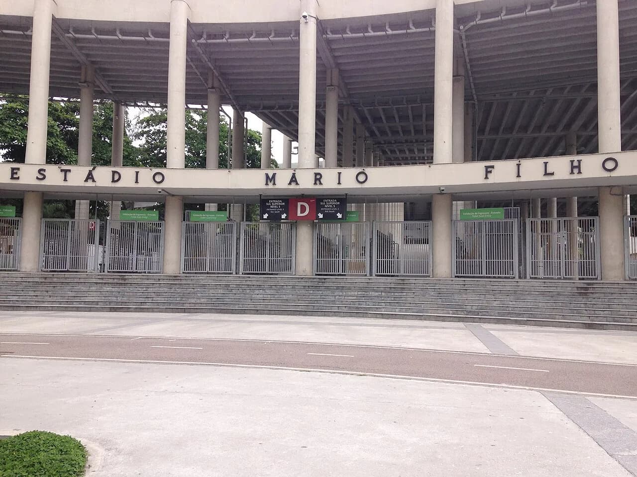 Entrance to Maracanã Stadium in Rio de Janeiro