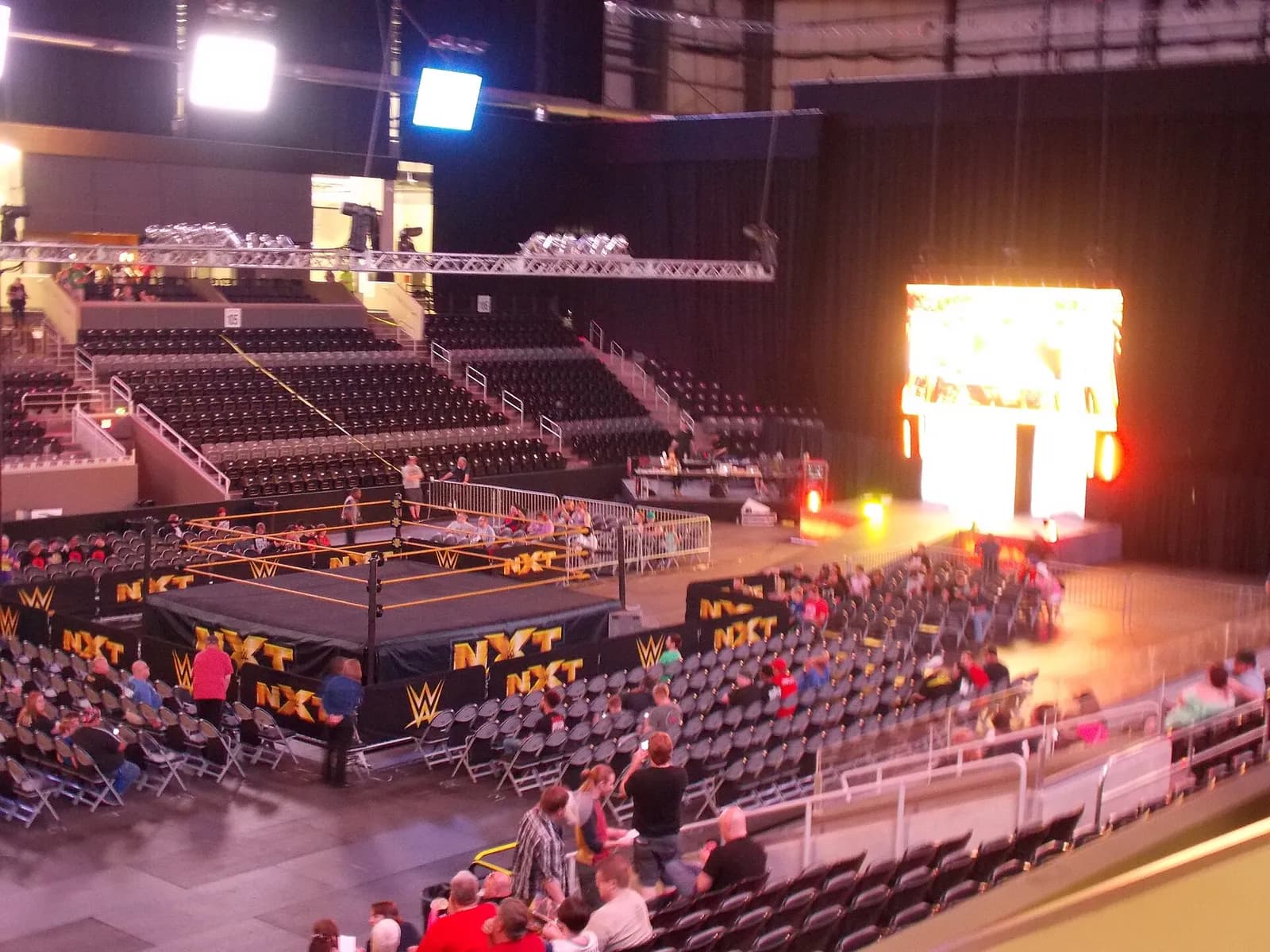 WWE NXT live event arena in Omaha, Nebraska, in 2016