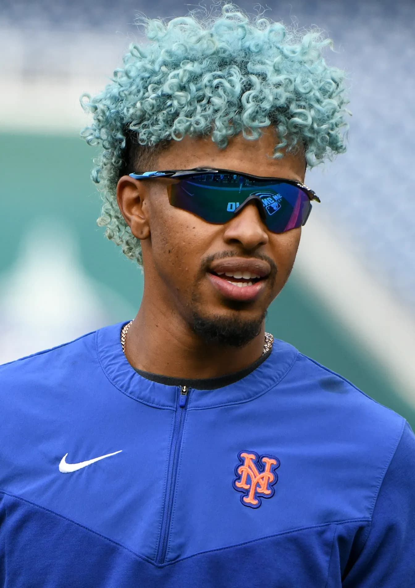 Francisco Lindor stands before a game at Nationals Park.