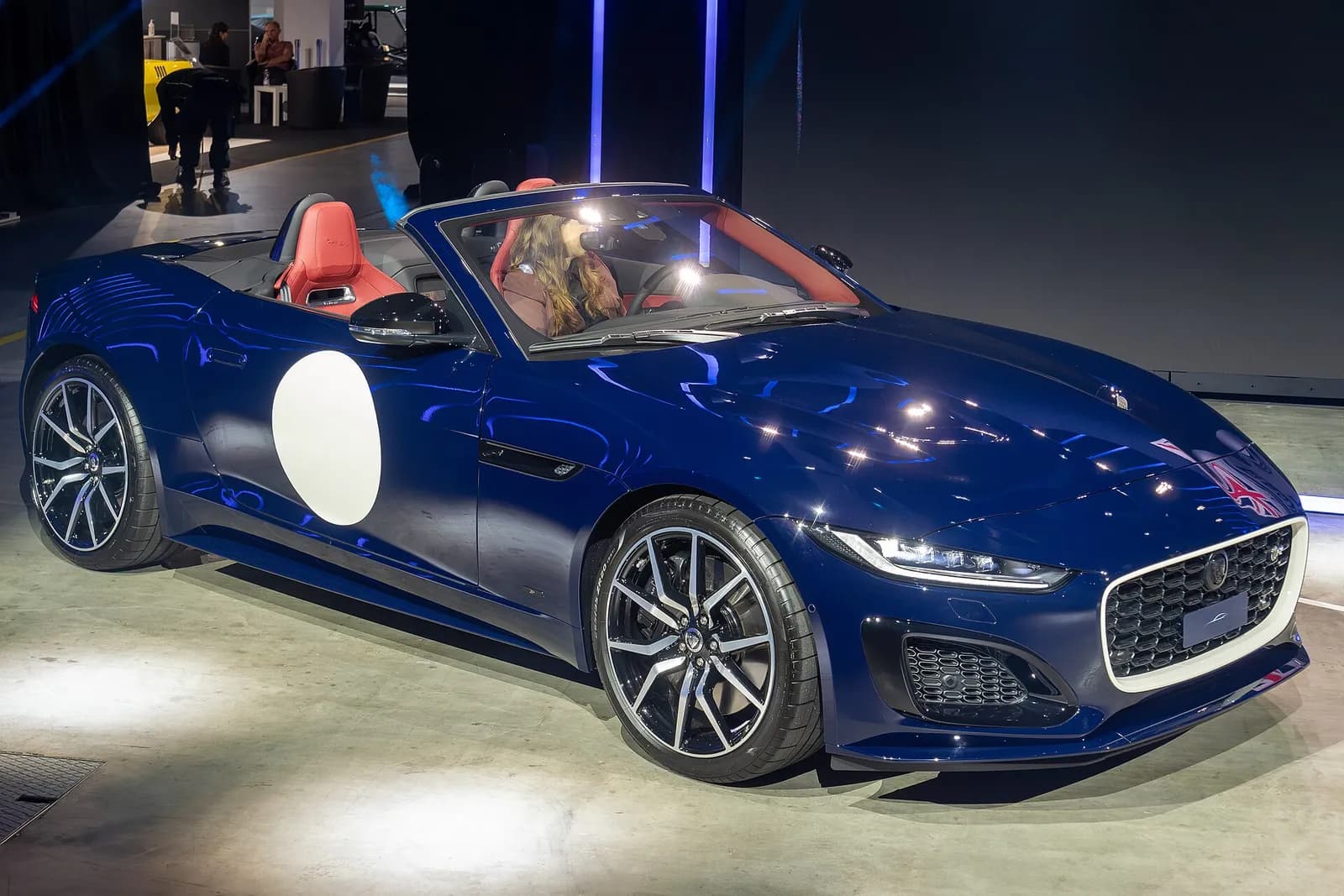 A Jaguar F-Type ZP Edition displayed at Auto Zürich.