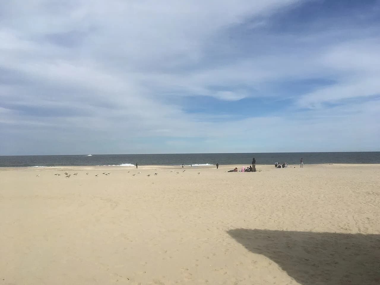 Beach and shoreline at Point Pleasant Beach, New Jersey, in a 2017 file photograph