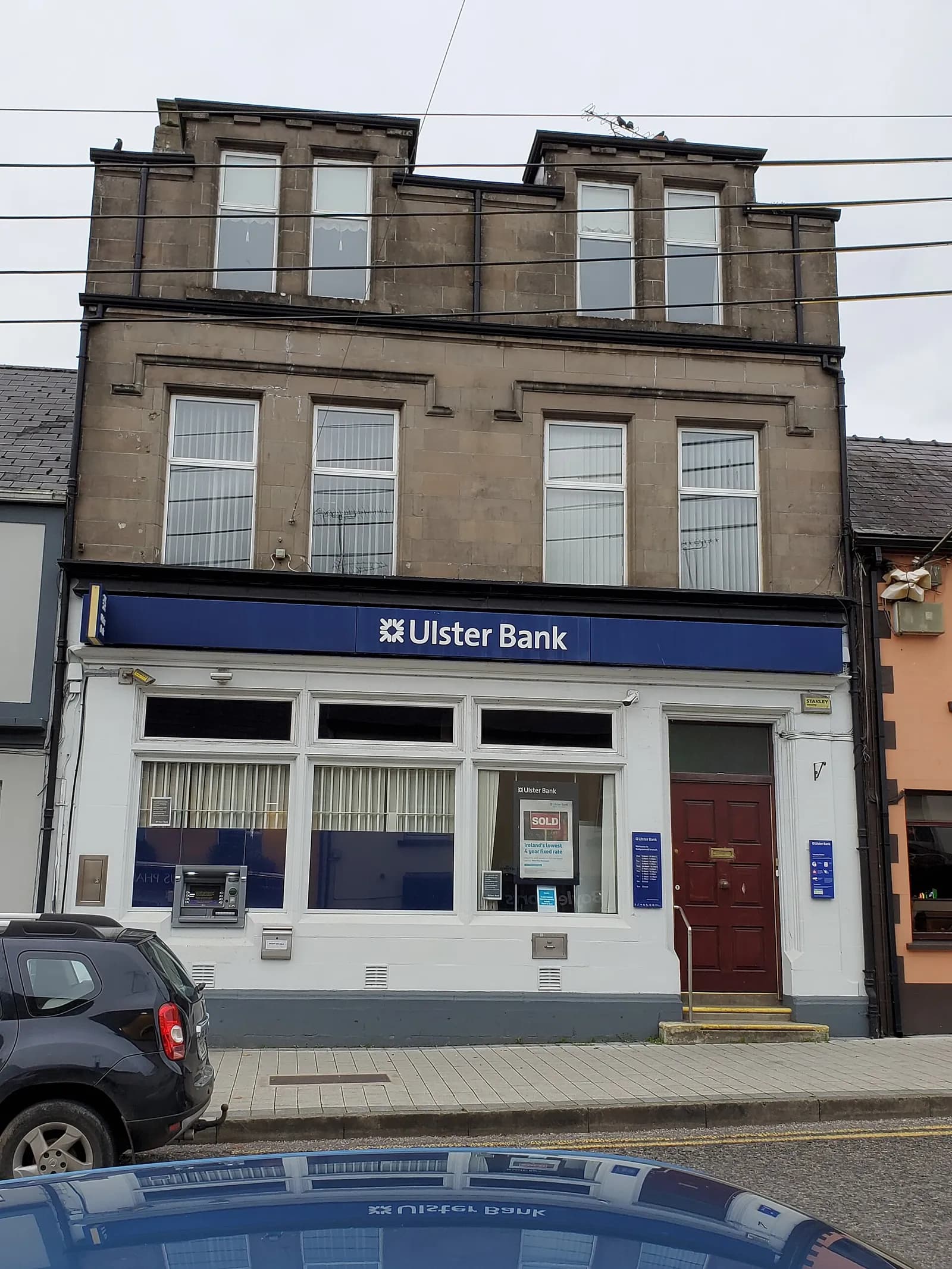 Former Ulster Bank branch building in Ballyconnell, County Cavan, now operated by Permanent TSB.