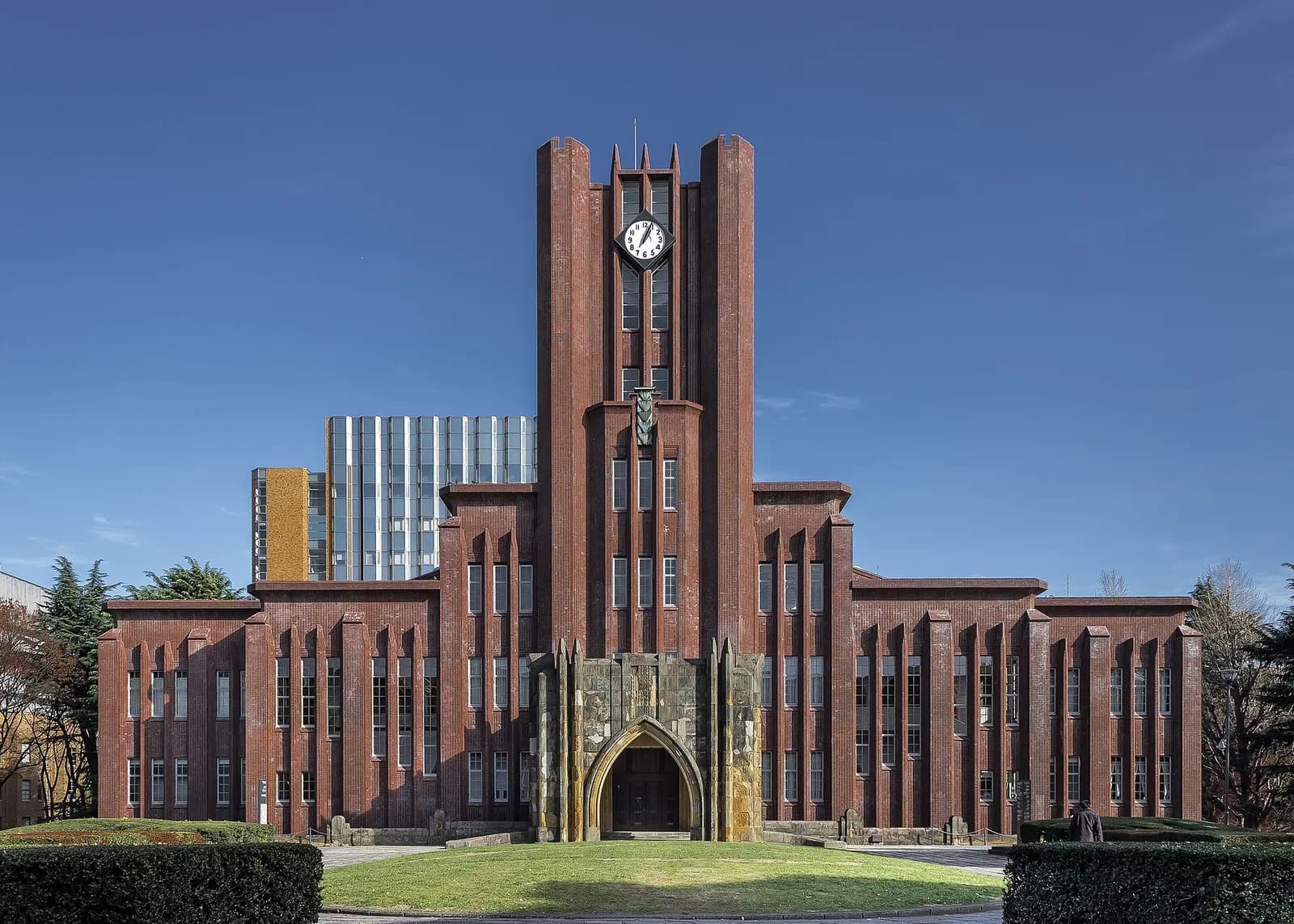 Yasuda Auditorium on the University of Tokyo campus in Tokyo, Japan.