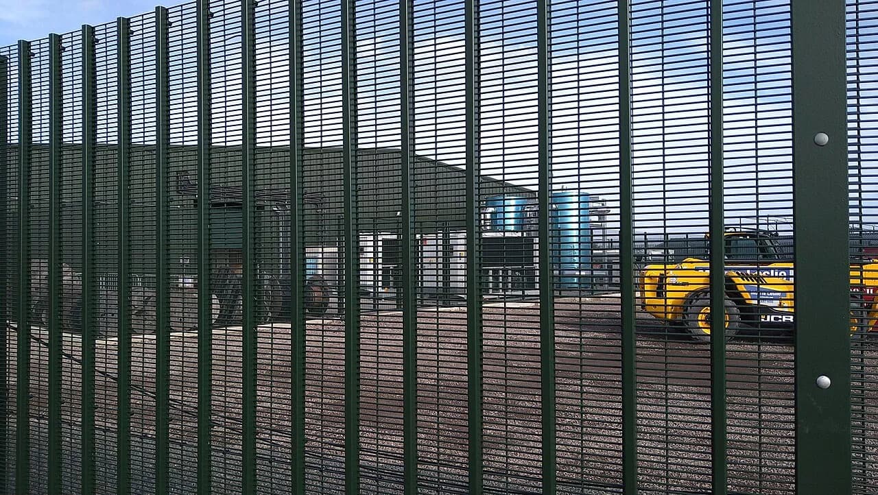 Construction site for the Whitelee Battery Energy Storage System in Scotland