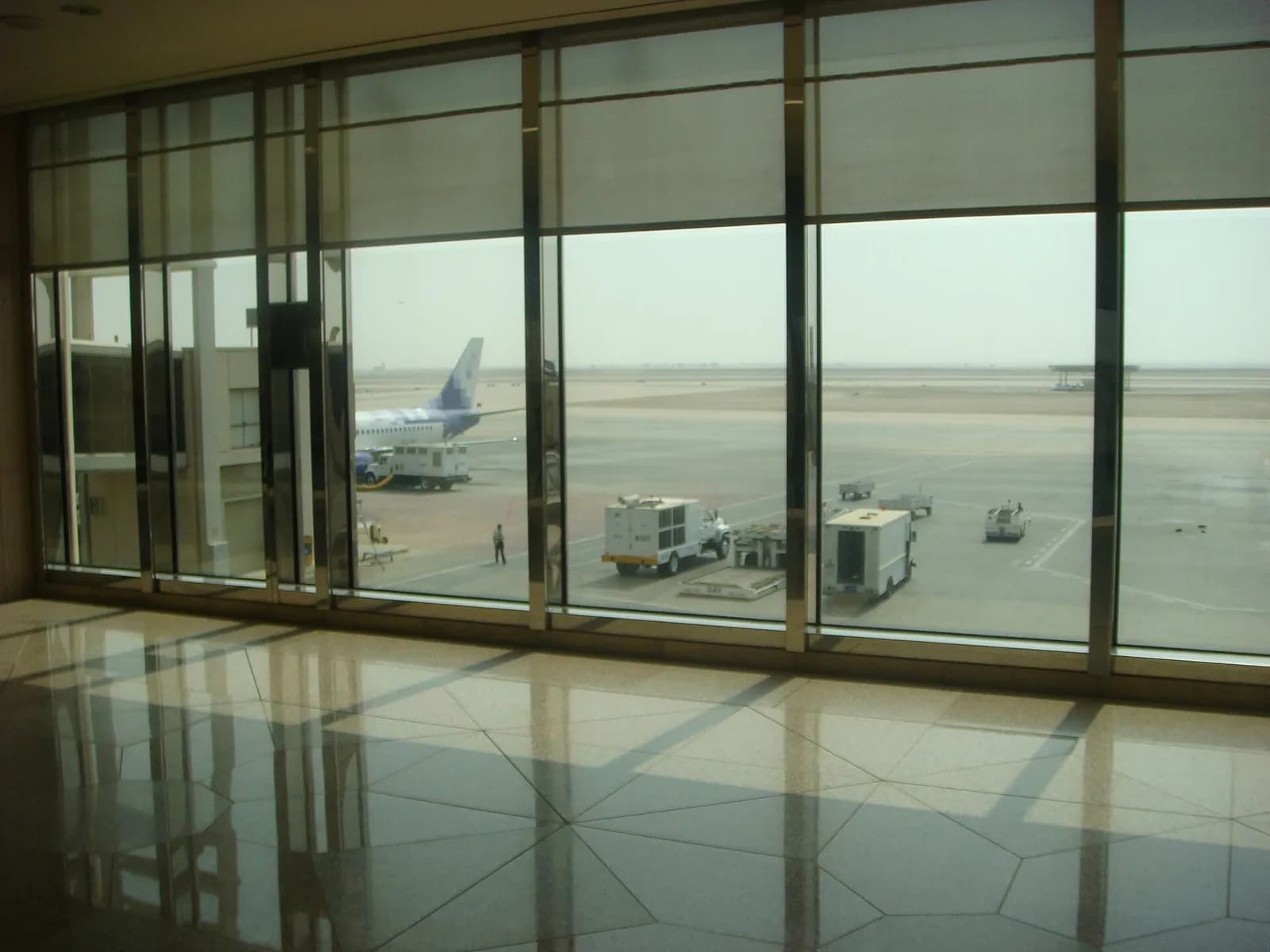 A Sama Airlines Boeing 737 parked at King Fahd International Airport in Dammam.