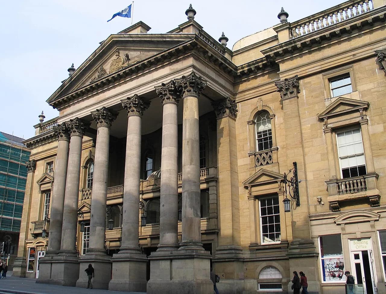 Facade of Newcastle Theatre Royal on Grey Street