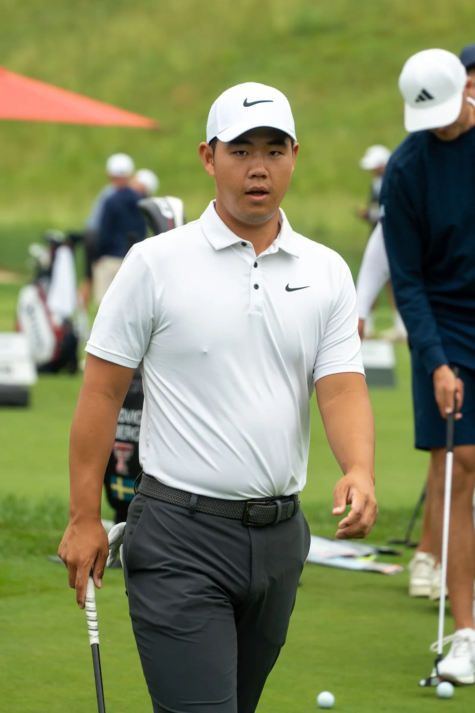Tom Kim at the 2025 Travelers Championship
