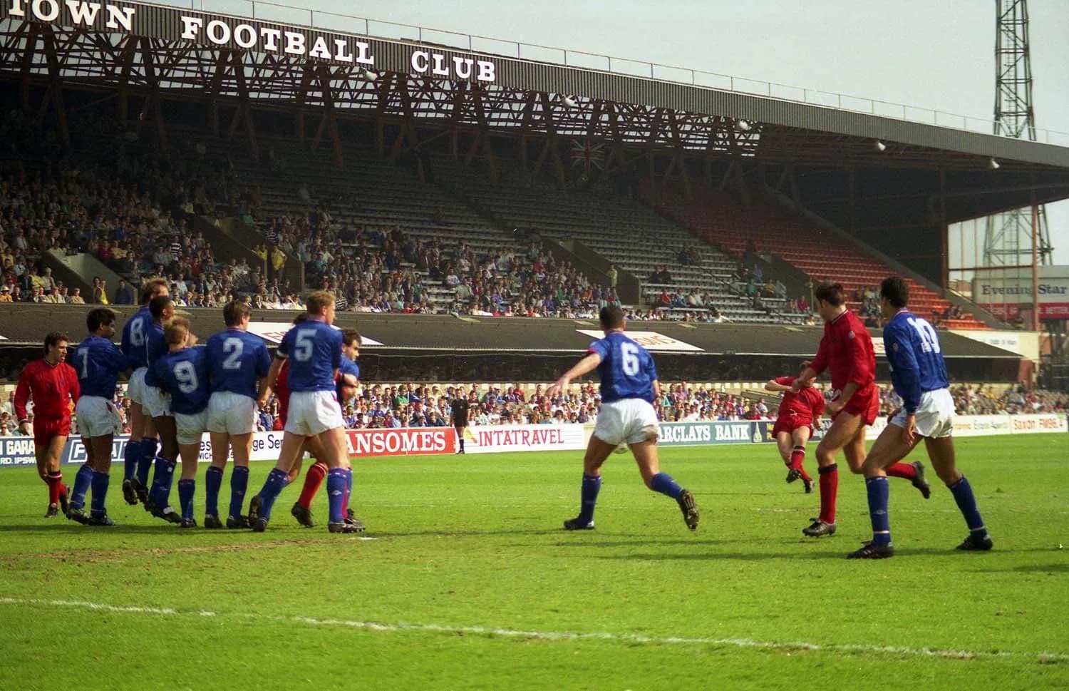 Portman Road stadium in Ipswich in 1991.