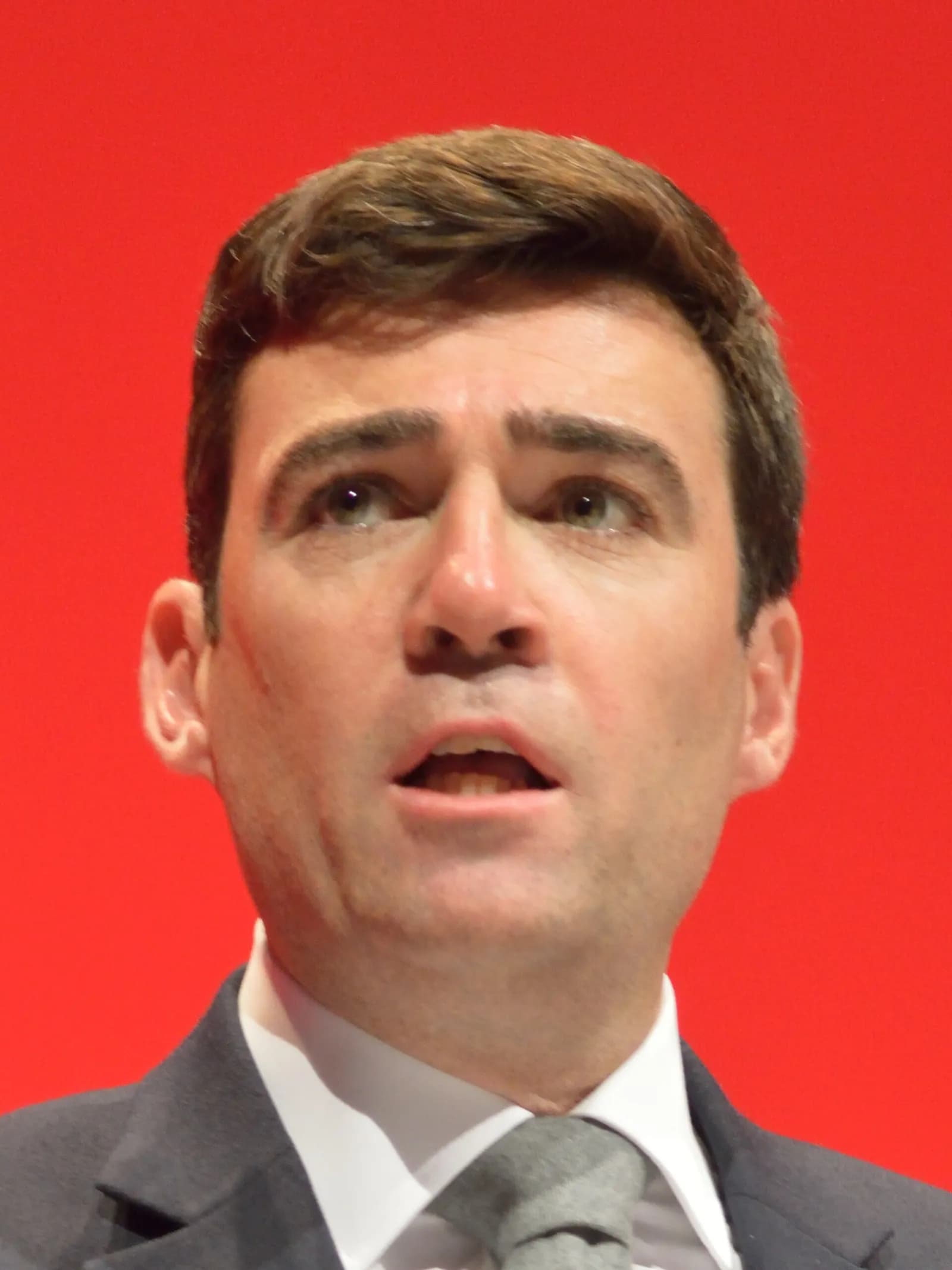 Andy Burnham speaking at the 2016 Labour Party Conference in Liverpool